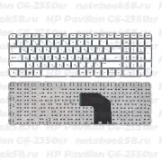 Клавиатура для ноутбука HP Pavilion G6-2350sr Белая, без рамки
