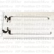 Петли матрицы для ноутбука HP Pavilion G7-1351er (левая + правая)