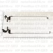 Петли матрицы для ноутбука HP Pavilion G7-1233 (левая + правая)