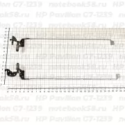 Петли матрицы для ноутбука HP Pavilion G7-1239 (левая + правая)