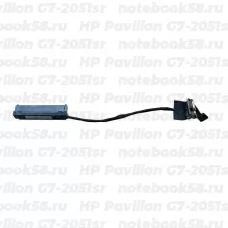 Шлейф жесткого диска для ноутбука HP Pavilion G7-2051sr (6+7pin)