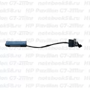 Шлейф жесткого диска для ноутбука HP Pavilion G7-2111nr (6+7pin)