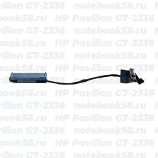 Шлейф жесткого диска для ноутбука HP Pavilion G7-2336 (6+7pin)