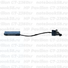 Шлейф жесткого диска для ноутбука HP Pavilion G7-2360sr (6+7pin)