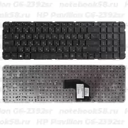 Клавиатура для ноутбука HP Pavilion G6-2392sr Черная, без рамки