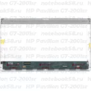 Матрица для ноутбука HP Pavilion G7-2001sr (1600x900 HD+) TN, 40pin, Глянцевая