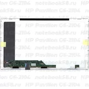 Матрица для ноутбука HP Pavilion G6-2104 (1366x768 HD) TN, 40pin, Матовая