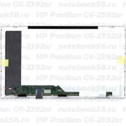 Матрица для ноутбука HP Pavilion G6-2392sr (1366x768 HD) TN, 40pin, Матовая