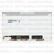 Матрица для ноутбука HP Pavilion DV6-3328sr (1366x768 HD) TN, 40pin, Глянцевая