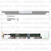 Матрица для ноутбука HP Pavilion G6-2231nr (1366x768 HD) TN, 40pin, Матовая