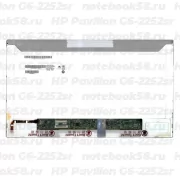 Матрица для ноутбука HP Pavilion G6-2252sr (1366x768 HD) TN, 40pin, Матовая