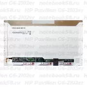 Матрица для ноутбука HP Pavilion G6-2102er (1366x768 HD) TN, 40pin, Глянцевая
