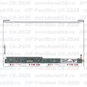 Матрица для ноутбука HP Pavilion G6-2028 (1366x768 HD) TN, 40pin, Глянцевая