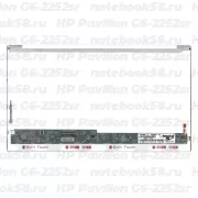 Матрица для ноутбука HP Pavilion G6-2252sr (1366x768 HD) TN, 40pin, Глянцевая
