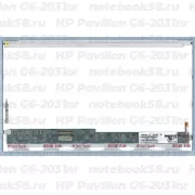 Матрица для ноутбука HP Pavilion G6-2031nr (1366x768 HD) TN, 40pin, Глянцевая