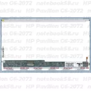 Матрица для ноутбука HP Pavilion G6-2072 (1366x768 HD) TN, 40pin, Глянцевая