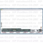 Матрица для ноутбука HP Pavilion G6-2101 (1366x768 HD) TN, 40pin, Глянцевая