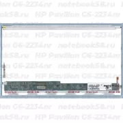 Матрица для ноутбука HP Pavilion G6-2234nr (1366x768 HD) TN, 40pin, Глянцевая