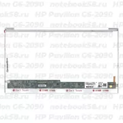 Матрица для ноутбука HP Pavilion G6-2090 (1366x768 HD) TN, 40pin, Глянцевая