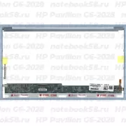 Матрица для ноутбука HP Pavilion G6-2028 (1366x768 HD) TN, 40pin, Глянцевая