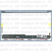 Матрица для ноутбука HP Pavilion G6-2309 (1366x768 HD) TN, 40pin, Глянцевая