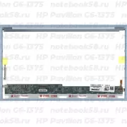 Матрица для ноутбука HP Pavilion G6-1375 (1366x768 HD) TN, 40pin, Глянцевая