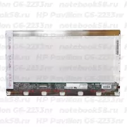 Матрица для ноутбука HP Pavilion G6-2233nr (1366x768 HD) TN, 40pin, Глянцевая