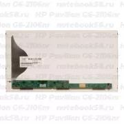 Матрица для ноутбука HP Pavilion G6-2106nr (1366x768 HD) TN, 40pin, Матовая