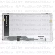 Матрица для ноутбука HP Pavilion G6-2331er (1366x768 HD) TN, 40pin, Глянцевая
