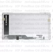 Матрица для ноутбука HP Pavilion G6-2360sr (1366x768 HD) TN, 40pin, Глянцевая