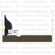 Матрица для ноутбука HP Pavilion G6-1364 (1366x768 HD) TN, 40pin, Глянцевая