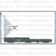 Матрица для ноутбука HP Pavilion G6-2106nr (1366x768 HD) TN, 40pin, Матовая