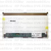 Матрица для ноутбука HP Pavilion DV6-3328sr (1366x768 HD) TN, 40pin, Матовая