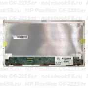 Матрица для ноутбука HP Pavilion G6-2235er (1366x768 HD) TN, 40pin, Матовая