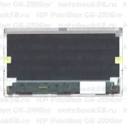 Матрица для ноутбука HP Pavilion G6-2106nr (1366x768 HD) TN, 40pin, Матовая