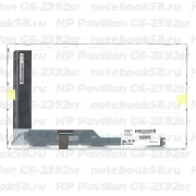 Матрица для ноутбука HP Pavilion G6-2392sr (1366x768 HD) TN, 40pin, Матовая