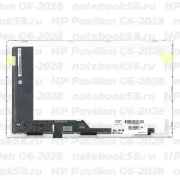 Матрица для ноутбука HP Pavilion G6-2028 (1366x768 HD) TN, 40pin, Глянцевая