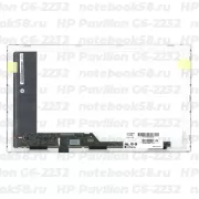 Матрица для ноутбука HP Pavilion G6-2232 (1366x768 HD) TN, 40pin, Глянцевая