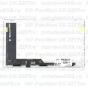 Матрица для ноутбука HP Pavilion G6-2237nr (1366x768 HD) TN, 40pin, Глянцевая