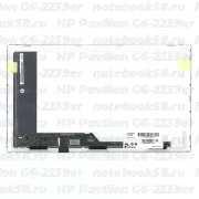 Матрица для ноутбука HP Pavilion G6-2239er (1366x768 HD) TN, 40pin, Глянцевая