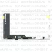 Матрица для ноутбука HP Pavilion G6-2243 (1366x768 HD) TN, 40pin, Матовая