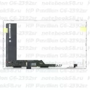Матрица для ноутбука HP Pavilion G6-2392sr (1366x768 HD) TN, 40pin, Матовая
