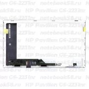 Матрица для ноутбука HP Pavilion G6-2231nr (1366x768 HD) TN, 40pin, Матовая