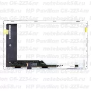 Матрица для ноутбука HP Pavilion G6-2234nr (1366x768 HD) TN, 40pin, Матовая