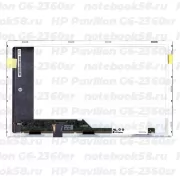 Матрица для ноутбука HP Pavilion G6-2360sr (1366x768 HD) TN, 40pin, Матовая