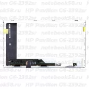 Матрица для ноутбука HP Pavilion G6-2392sr (1366x768 HD) TN, 40pin, Матовая