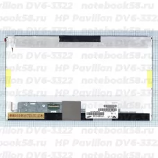 Матрица для ноутбука HP Pavilion DV6-3322 (1366x768 HD) TN, 40pin, Матовая