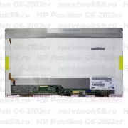 Матрица для ноутбука HP Pavilion G6-2102er (1366x768 HD) TN, 40pin, Глянцевая