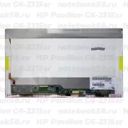 Матрица для ноутбука HP Pavilion G6-2315sr (1366x768 HD) TN, 40pin, Глянцевая