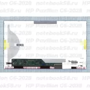 Матрица для ноутбука HP Pavilion G6-2028 (1366x768 HD) TN, 40pin, Матовая